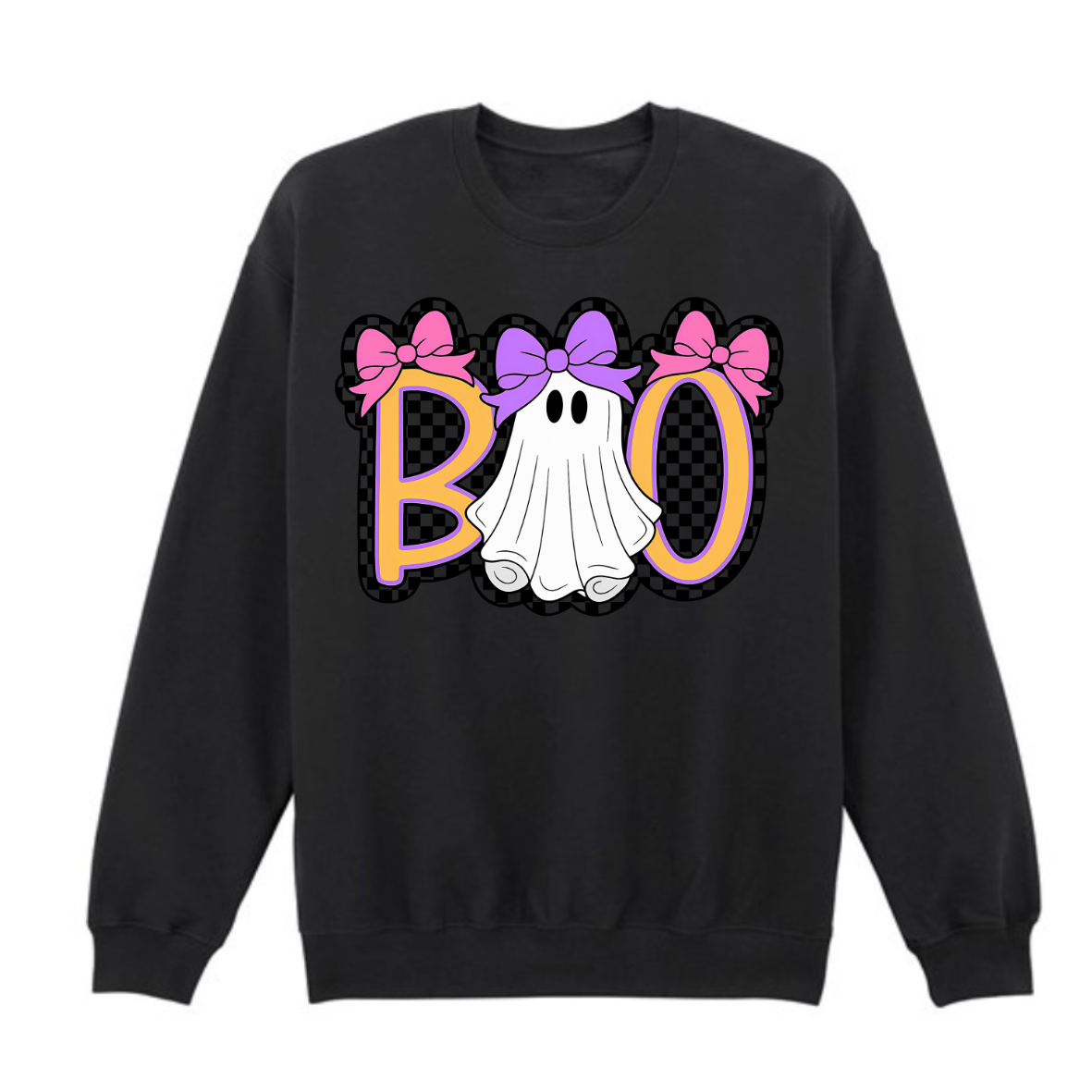BOO halloween print top