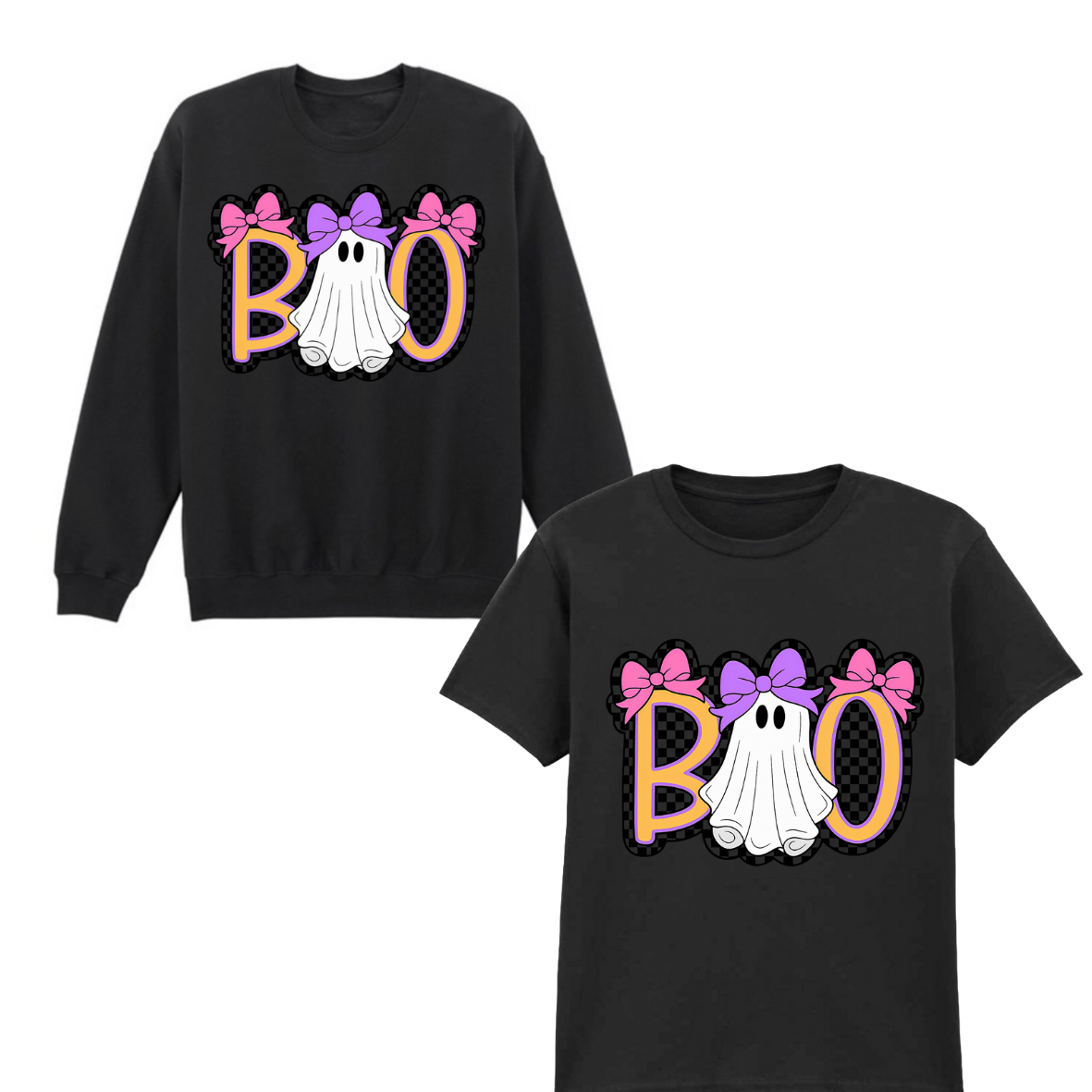 BOO halloween print top