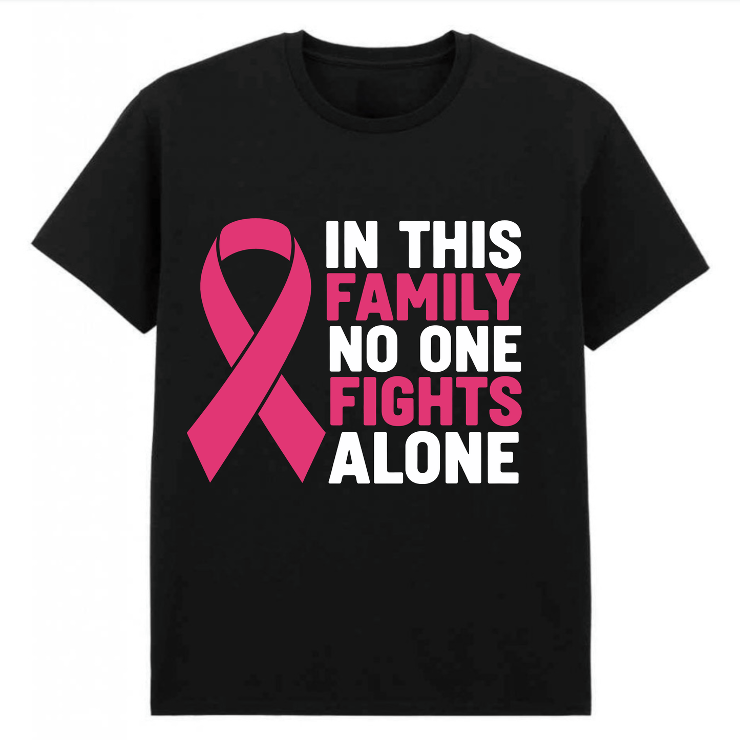Family Ribbon Cancer Awareness Month T-Shirt