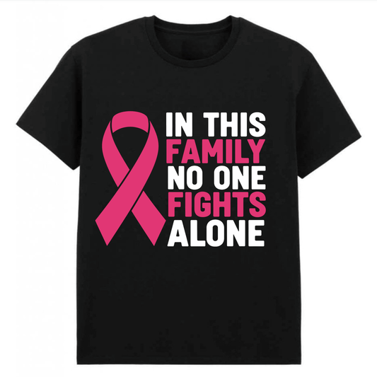 Family Ribbon Cancer Awareness Month T-Shirt