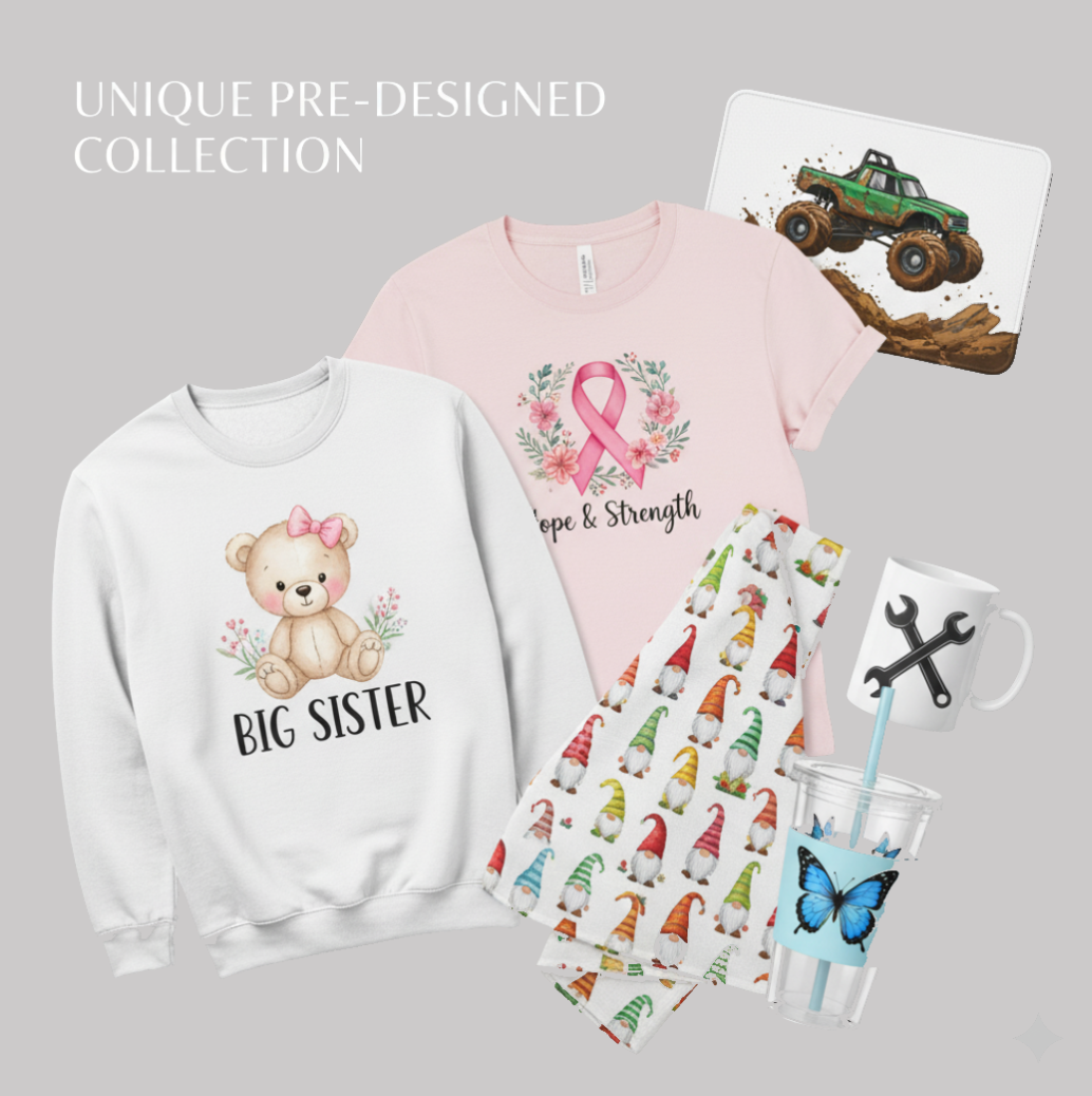 Unique pre-designed collection